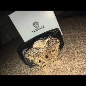 Black Versace Belt